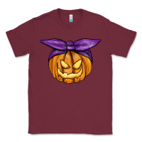 Burgundy Jack O' Lantern Halloween Pumpkin Classic Tee - RanaPortraitStore