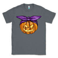 Charcoal Heather Jack O' Lantern Halloween Pumpkin Classic Tee - RanaPortraitStore