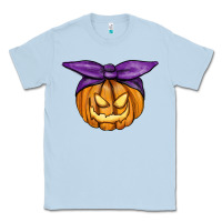 Dusty Blue Jack O' Lantern Halloween Pumpkin Classic Tee - RanaPortraitStore