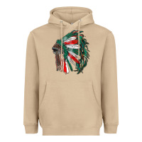 Mushroom mexican flag indian headdress Heavyweight Hoodie - RanaPortraitStore
