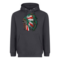 Smoke mexican flag indian headdress Heavyweight Hoodie - RanaPortraitStore