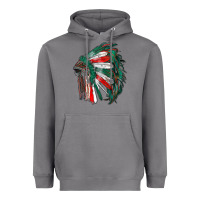 Storm mexican flag indian headdress Heavyweight Hoodie - RanaPortraitStore