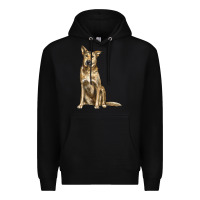 Black chinook dog Premium Hoodie - LillyAllenDesigns