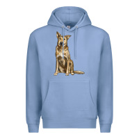 Colony Blue chinook dog Premium Hoodie - LillyAllenDesigns