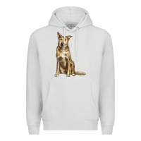Dove Grey chinook dog Premium Hoodie - LillyAllenDesigns