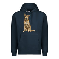 Navy chinook dog Premium Hoodie - LillyAllenDesigns