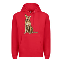 Red chinook dog Premium Hoodie - LillyAllenDesigns