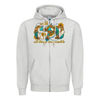 Dove Grey with god all things are possible with cross Zipper Hoodie - texasbilliewilder