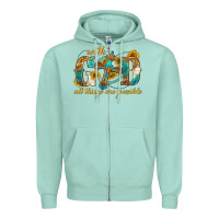 Seafoam with god all things are possible with cross Zipper Hoodie - texasbilliewilder