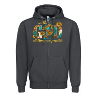 Smoke with god all things are possible with cross Zipper Hoodie - texasbilliewilder