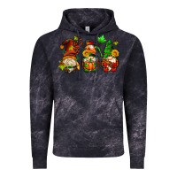 Cloud Black fall gnomes with pumpkin pie Vintage Hoodie - AdoDesignShop