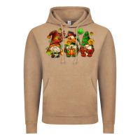Vintage Coffee fall gnomes with pumpkin pie Vintage Hoodie - AdoDesignShop