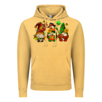 Vintage Mustard fall gnomes with pumpkin pie Vintage Hoodie - AdoDesignShop