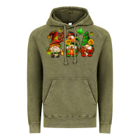 Vintage Olive fall gnomes with pumpkin pie Vintage Hoodie - AdoDesignShop