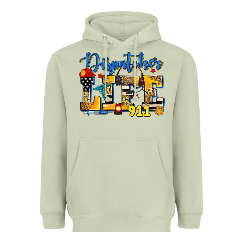 Dispatcher Life Heavyweight Hoodie by Zillion Design Studio | Teevron