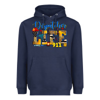 Navy dispatcher life Heavyweight Hoodie - Zillion Design Studio