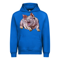 Cobalt Landrace Pig Urban Hoodie - LillyAllenDesigns