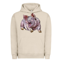 Pigment French Oak Landrace Pig Urban Hoodie - LillyAllenDesigns