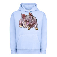 Pigment Grape Ice Landrace Pig Urban Hoodie - LillyAllenDesigns