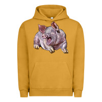 Pigment Peanut Butter Landrace Pig Urban Hoodie - LillyAllenDesigns