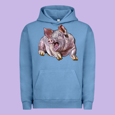 Landrace Pig Urban Hoodie Designed By Lillyallendesigns