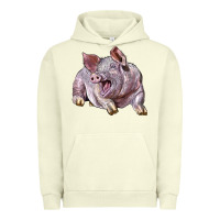 Pigment Pistachio Landrace Pig Urban Hoodie - LillyAllenDesigns
