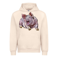 Sandshell Landrace Pig Urban Hoodie - LillyAllenDesigns