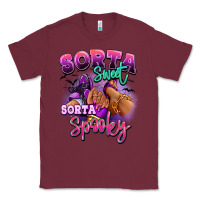 Burgundy Sorta sweet sorta spooky sneaker and heel afro wom Classic Tee - RanaPortraitStore