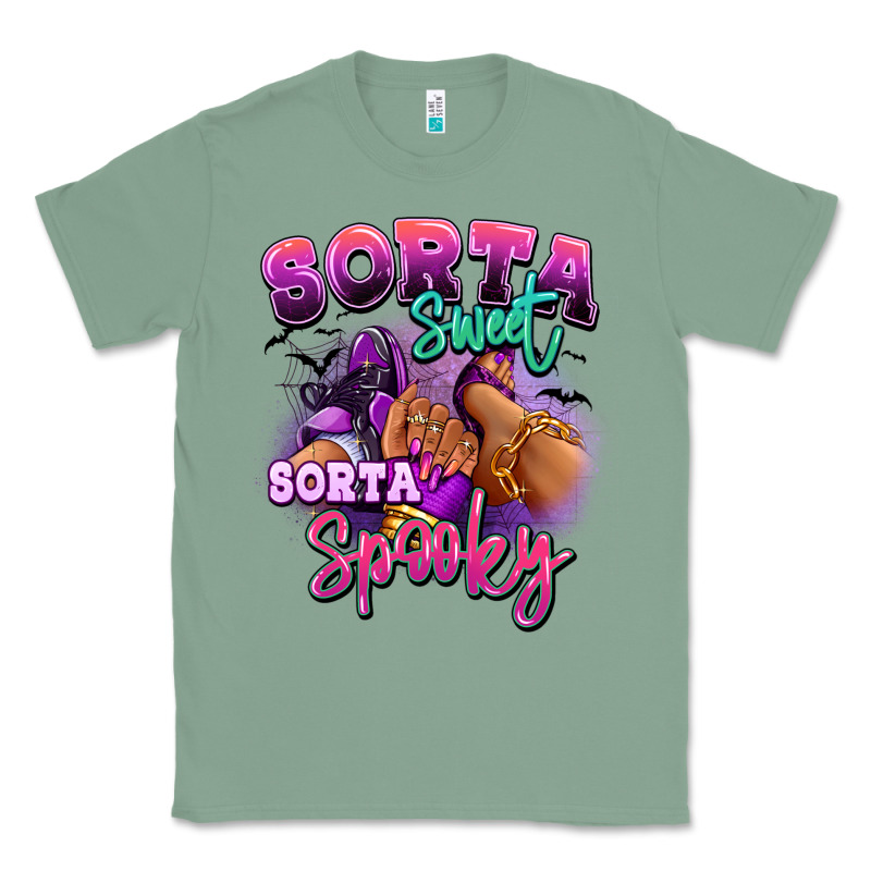 Sorta Sweet Sorta Spooky Sneaker And Heel Afro Wom Classic Tee by RanaPortraitStore | Teevron