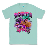 Seafoam Sorta sweet sorta spooky sneaker and heel afro wom Classic Tee - RanaPortraitStore