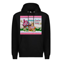 Black happy easter y'all  rabbit Premium Hoodie - BarkalooDesign