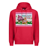Cardinal happy easter y'all  rabbit Premium Hoodie - BarkalooDesign