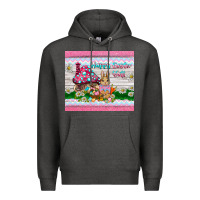 Charcoal Heather happy easter y'all  rabbit Premium Hoodie - BarkalooDesign