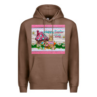 Chestnut happy easter y'all  rabbit Premium Hoodie - BarkalooDesign