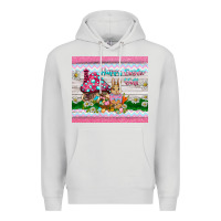 Dove Grey happy easter y'all  rabbit Premium Hoodie - BarkalooDesign
