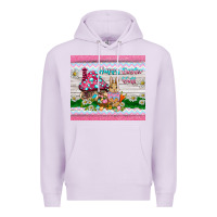 Lilac happy easter y'all  rabbit Premium Hoodie - BarkalooDesign