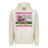 Oatmeal Heather happy easter y'all  rabbit Premium Hoodie - BarkalooDesign