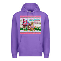 Purple happy easter y'all  rabbit Premium Hoodie - BarkalooDesign