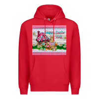 Red happy easter y'all  rabbit Premium Hoodie - BarkalooDesign