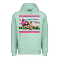 Seafoam happy easter y'all  rabbit Premium Hoodie - BarkalooDesign