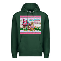 Sports Green happy easter y'all  rabbit Premium Hoodie - BarkalooDesign