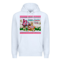 White happy easter y'all  rabbit Premium Hoodie - BarkalooDesign