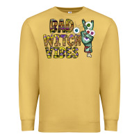 Antique Gold bad witch vibes Premium Sweatshirt - CowhideDigitalArt