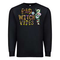 Black bad witch vibes Premium Sweatshirt - CowhideDigitalArt