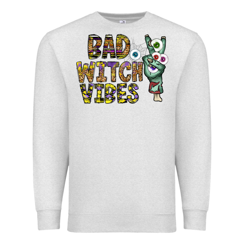 Bad Witch Vibes Premium Sweatshirt by CowhideDigitalArt | Teevron