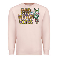 Pale Pink bad witch vibes Premium Sweatshirt - CowhideDigitalArt