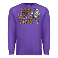 Purple bad witch vibes Premium Sweatshirt - CowhideDigitalArt