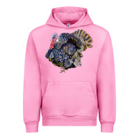 Fuchsia Pink Bronze Turkey Urban Hoodie - LillyAllenDesigns