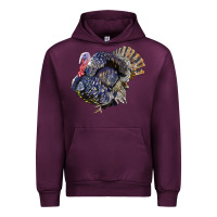 Mauve Wine Bronze Turkey Urban Hoodie - LillyAllenDesigns
