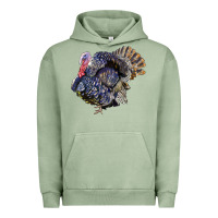 Pigment Oil Green Bronze Turkey Urban Hoodie - LillyAllenDesigns